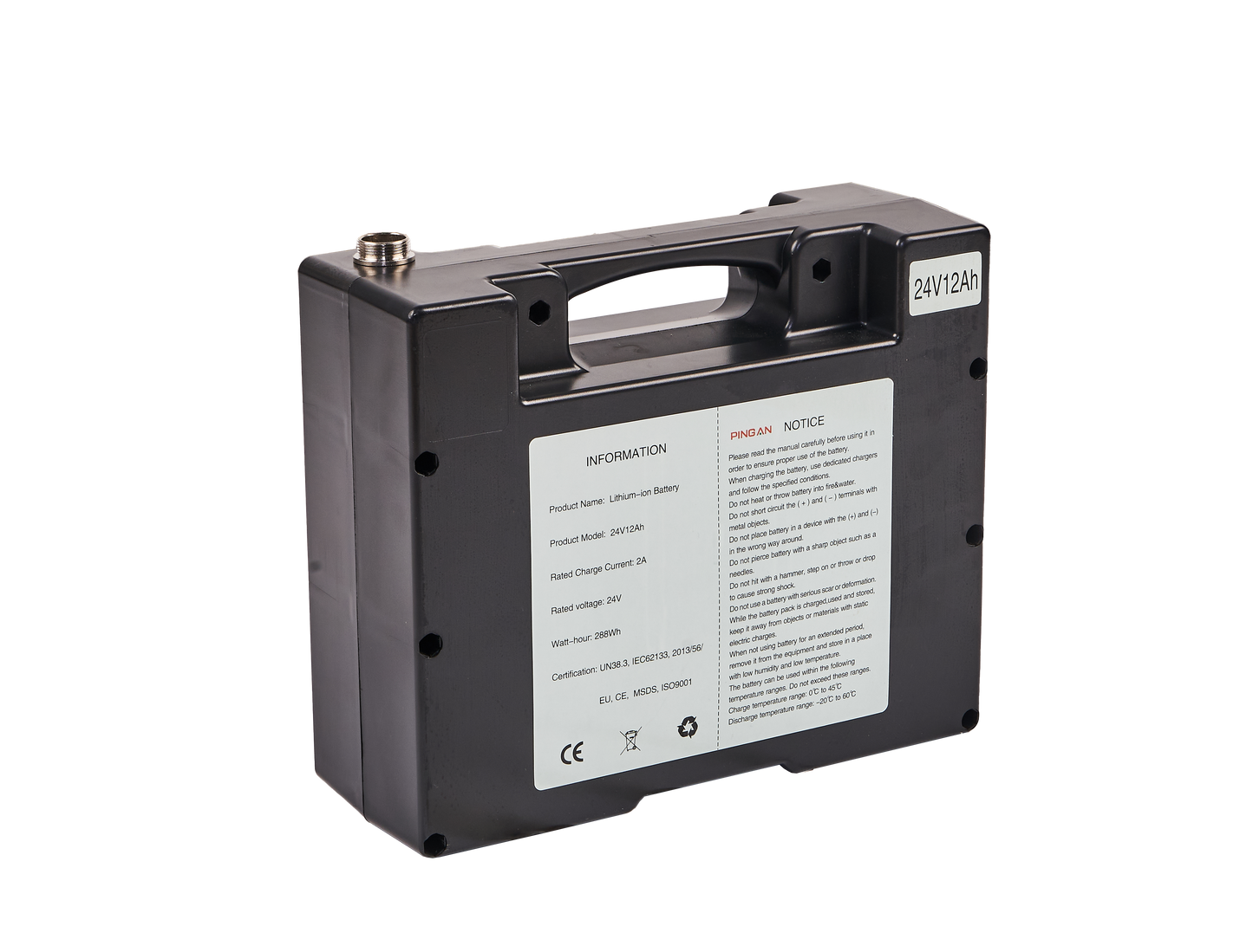 Spare 24V 12Ah 288Wh Lithium-ion Battery For Electric Power Wheelchair