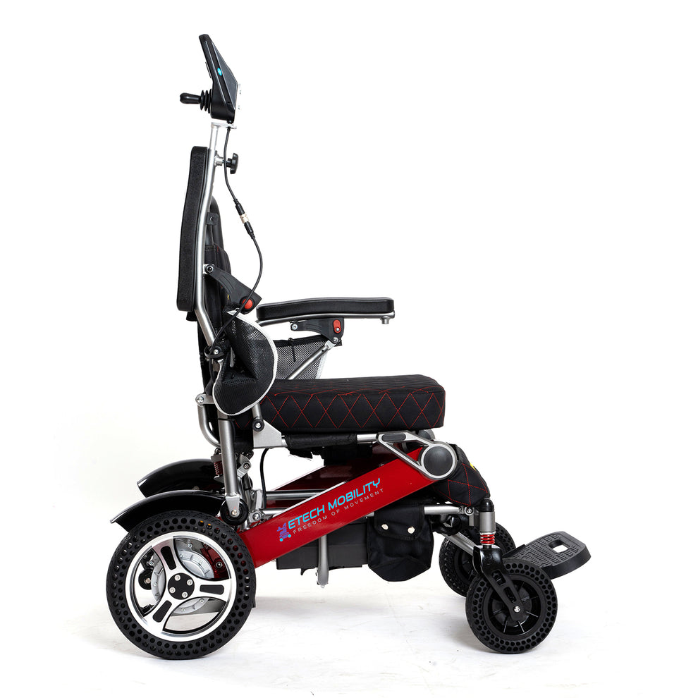 Etech Mobility Electric Wheelchair Heavy Duty Extended Battery Range U ...