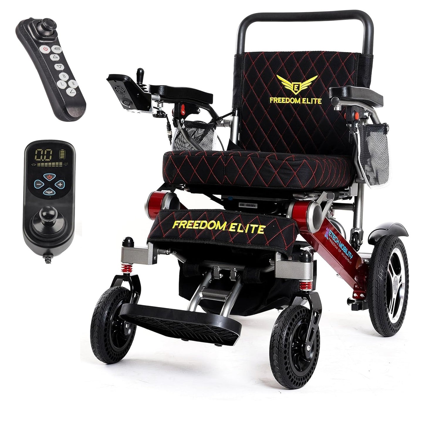 Etech Mobility Electric Wheelchair Heavy Duty Extended Battery Range Up To 25 Miles